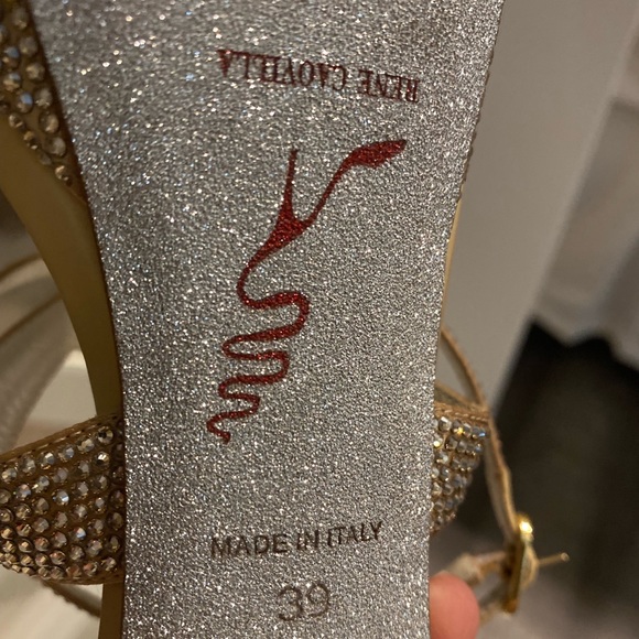 Rene Caovilla Swarovski Crystal Strappy High Heel Shoes - Size 39 - Gorgeous! - Picture 6 of 6